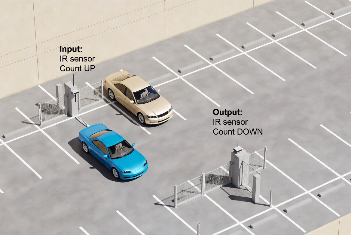 High-resolution entry and exit sensor concept render from the supplied image folder